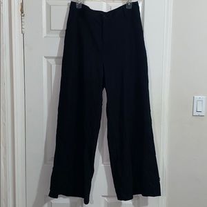 Black high waist wide leg pants